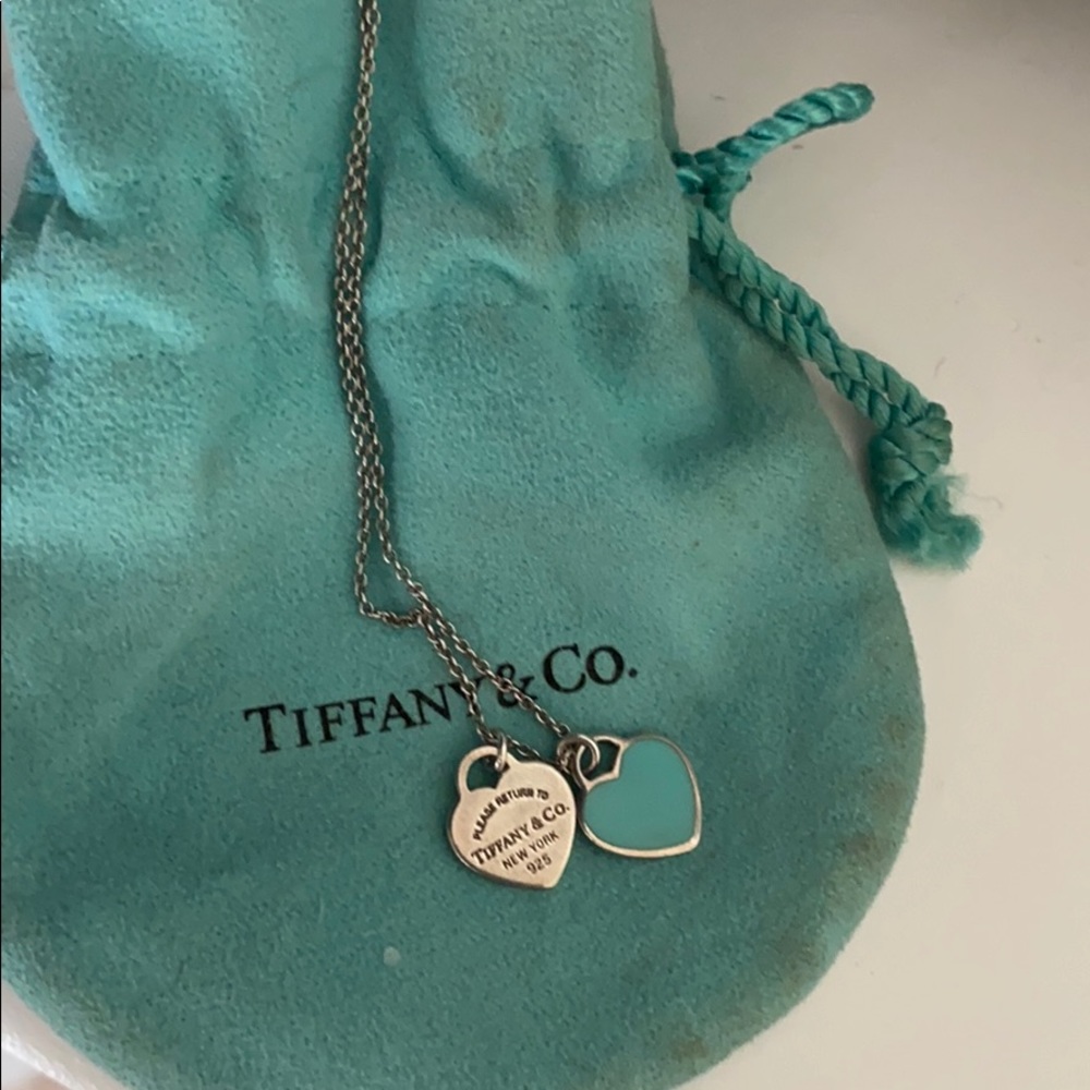 Tiffany & Co Double Heart Necklace